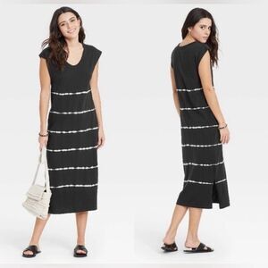 NWT Universal Thread Stripe Tie Dye Dress Maxi Size Medium